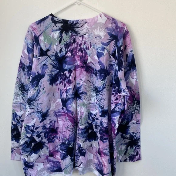 New CJ Banks button up sweater 100% cotton - Picture 2 of 10